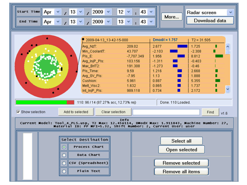 SenseLink User Interface screen shot